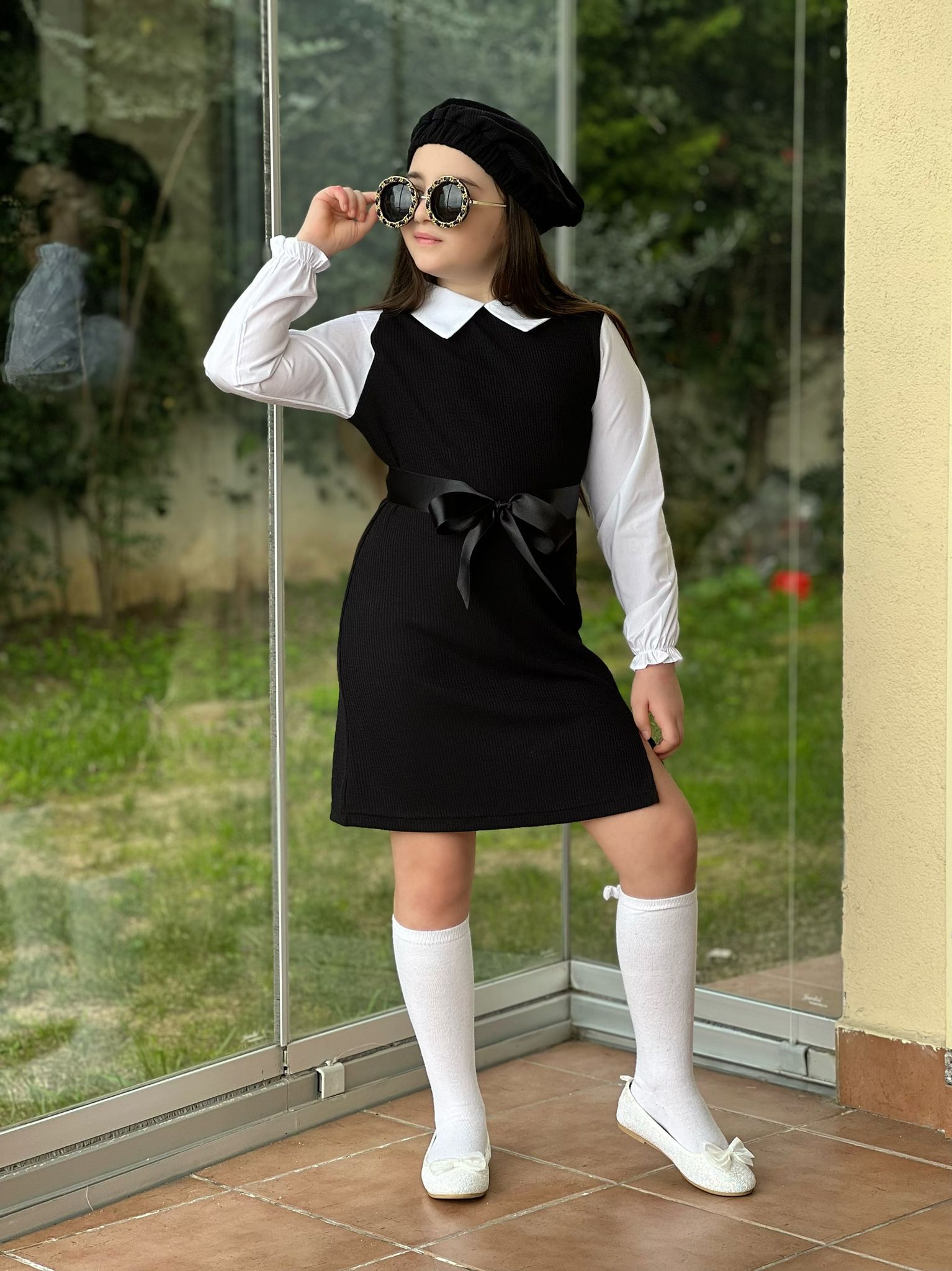 Şapkalı kombin çorap hediyrmizdir