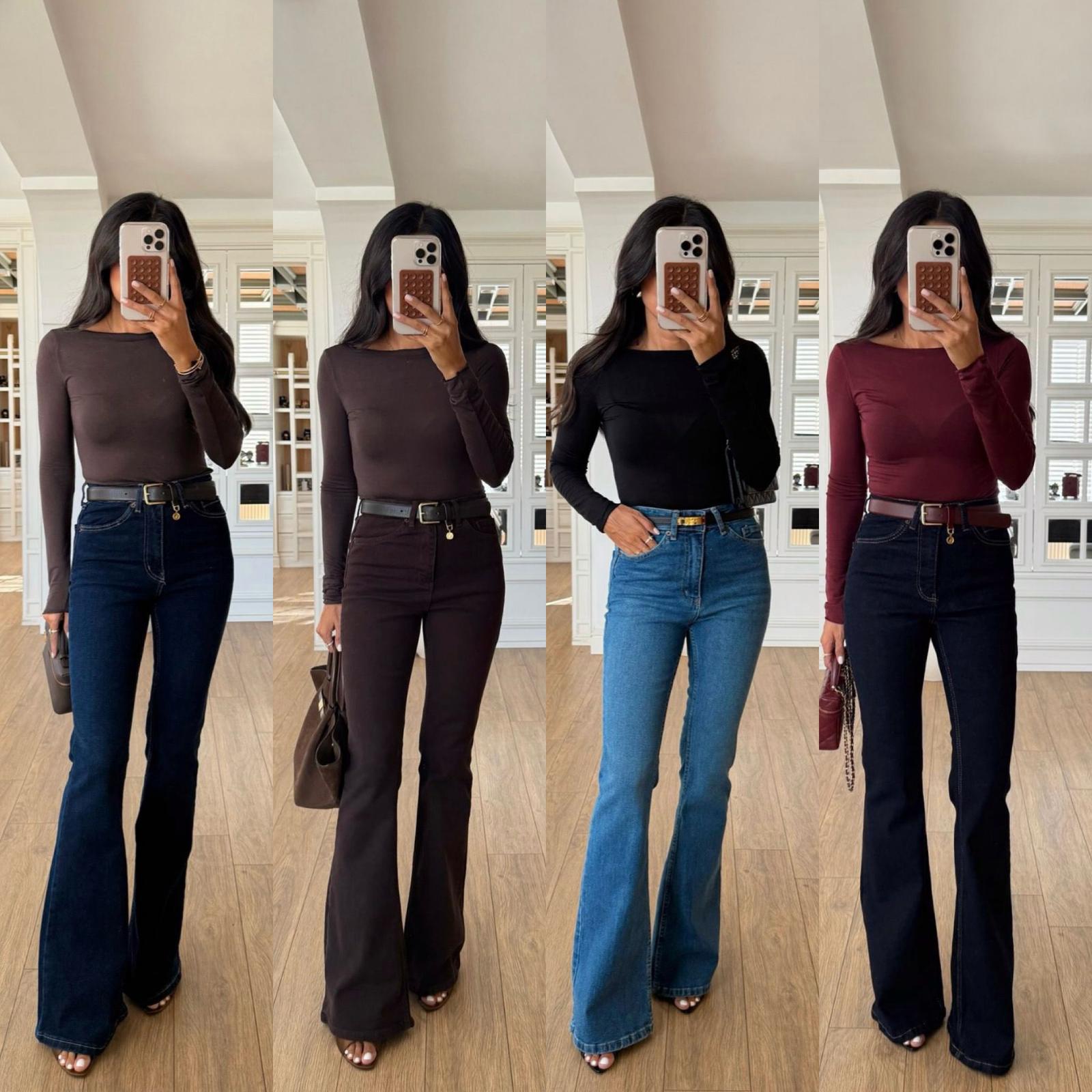 Kahverengi İspanyol Pantolon