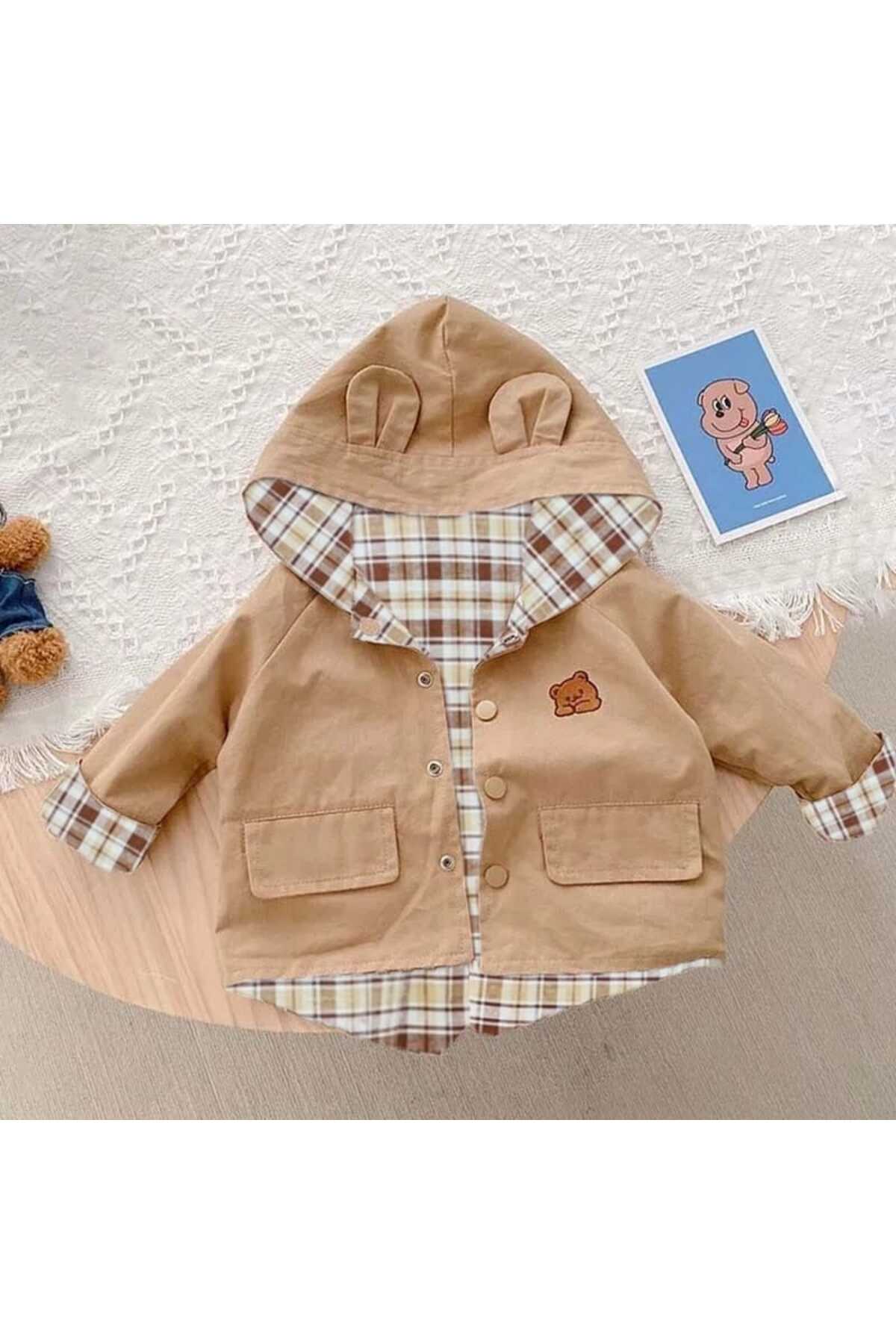 UNISEX ÇİFT KULLANIMLI YAĞMURLUK ÇOCUK TRENÇKOT